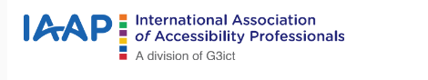 לוגו IAAP International Association of Accessibility Professionals